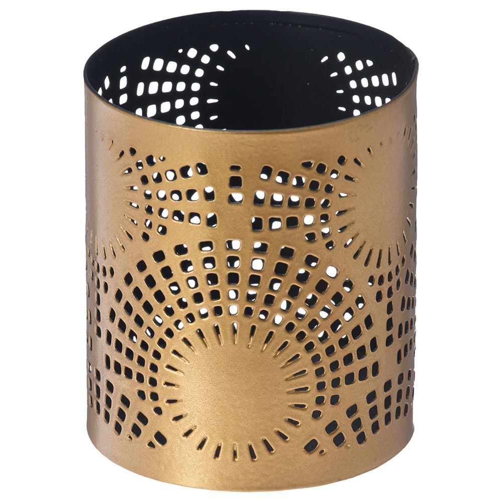 Gold votive deals candle holder